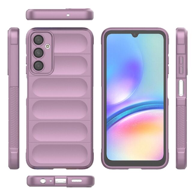 Husa pentru  Samsung Galaxy A05s Liquid Silicone, Microfibre Lining, Non-Slip Airbag Design, mov
