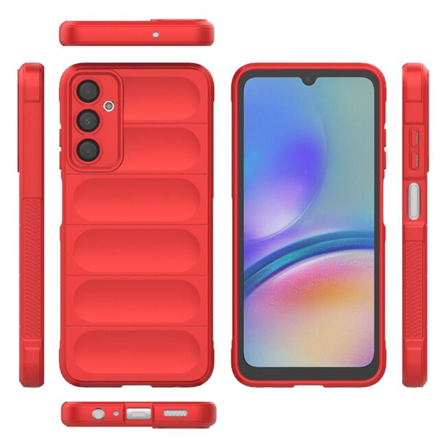 Husa pentru  Samsung Galaxy A05s Liquid Silicone, Microfibre Lining, Non-Slip Airbag Design, rosu