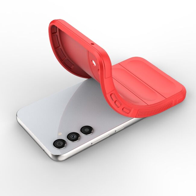 Husa pentru Samsung Galaxy A34 Liquid Silicone, Microfibre Lining, Non-Slip Airbag Design - red