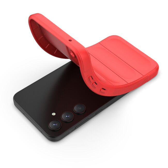 Husa pentru Samsung Galaxy A54 Liquid Silicone, Microfibre Lining, Non-Slip Airbag Design - red