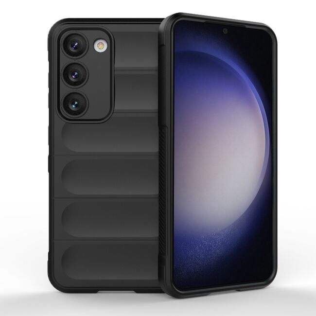 Husa pentru  Samsung Galaxy S23 Liquid Silicone, Microfibre Lining, Non-Slip Airbag Design, negru