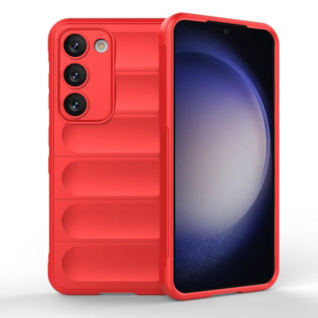 Husa pentru  Samsung Galaxy S23 Liquid Silicone, Microfibre Lining, Non-Slip Airbag Design, rosu