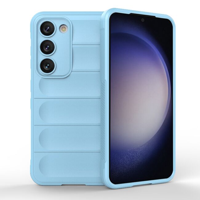 Husa pentru  Samsung Galaxy S23 Plus  Liquid Silicone, Microfibre Lining, Non-Slip Airbag Design, albastru