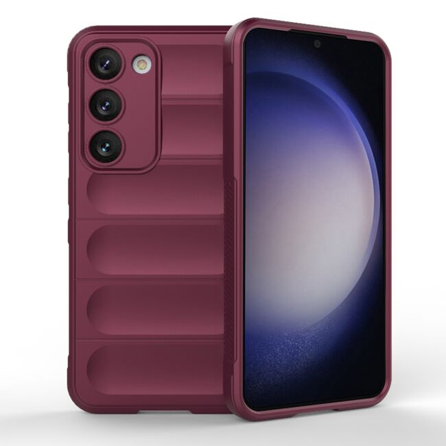 Husa pentru  Samsung Galaxy S23 Plus  Liquid Silicone, Microfibre Lining, Non-Slip Airbag Design, bordeaux