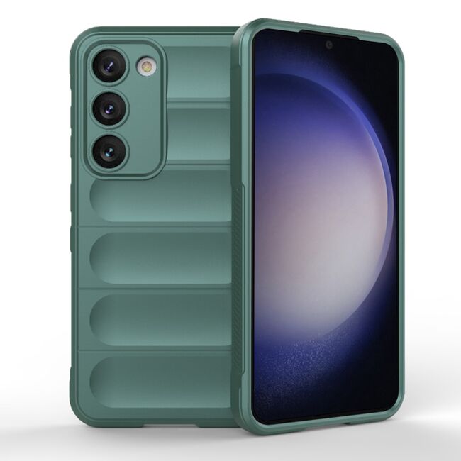 Husa pentru  Samsung Galaxy S23 Plus  Liquid Silicone, Microfibre Lining, Non-Slip Airbag Design, verde