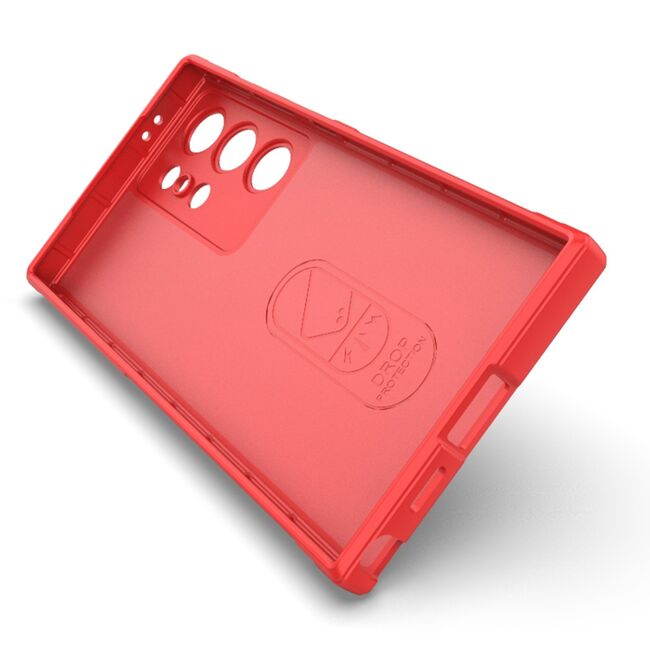 Husa pentru  Samsung Galaxy S23 Ultra 5G Liquid Silicone, Microfibre Lining, Non-Slip Airbag Design, rosu