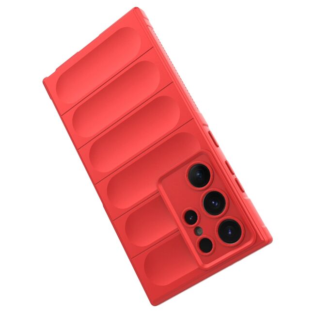 Husa pentru  Samsung Galaxy S23 Ultra 5G Liquid Silicone, Microfibre Lining, Non-Slip Airbag Design, rosu