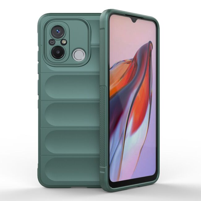 Husa pentru  Xiaomi Redmi 12C Liquid Silicone, Microfibre Lining, Non-Slip Airbag Design, verde
