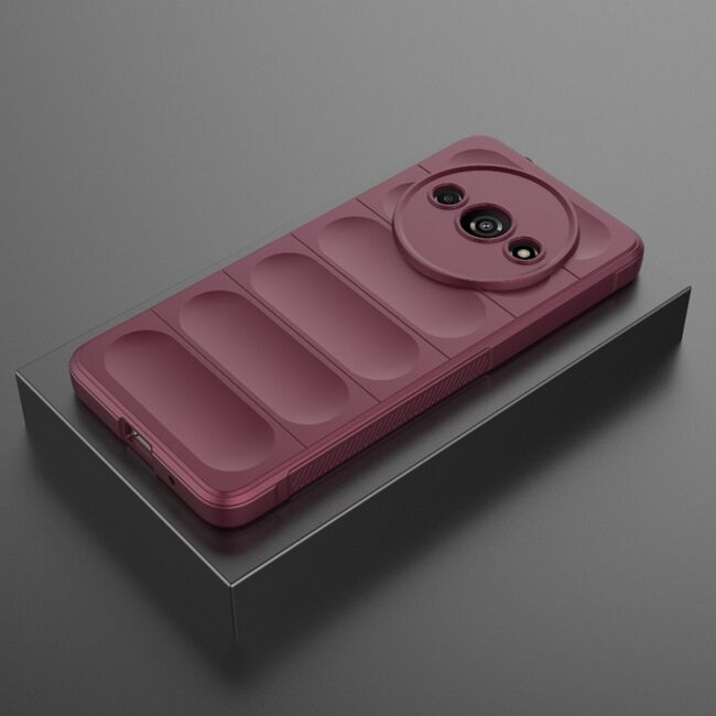 Husa pentru  Xiaomi Redmi A3 Liquid Silicone, Microfibre Lining, Non-Slip Airbag Design, burgundy
