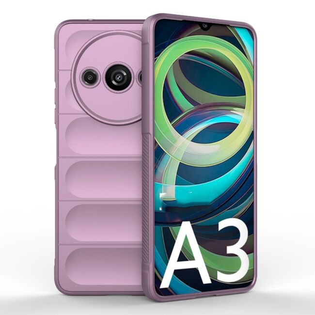 Husa pentru  Xiaomi Redmi A3 Liquid Silicone, Microfibre Lining, Non-Slip Airbag Design, mov
