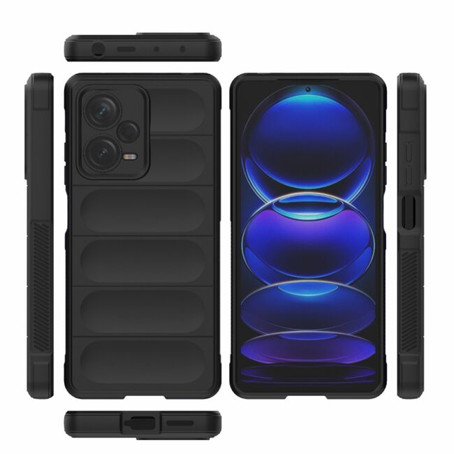 Husa pentru  Xiaomi Redmi Note 12 Pro Liquid Silicone, Microfibre Lining, Non-Slip Airbag Design, albastru