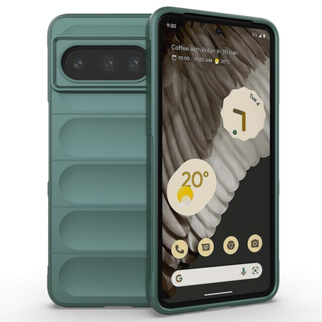 Husa pentru  Google Pixel 8 Pro Liquid Silicone, Microfibre Lining, Non-Slip Airbag Design, verde