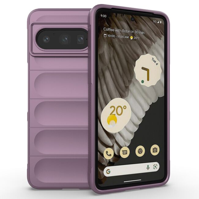 Husa pentru  Google Pixel 8 Pro Liquid Silicone, Microfibre Lining, Non-Slip Airbag Design, mov