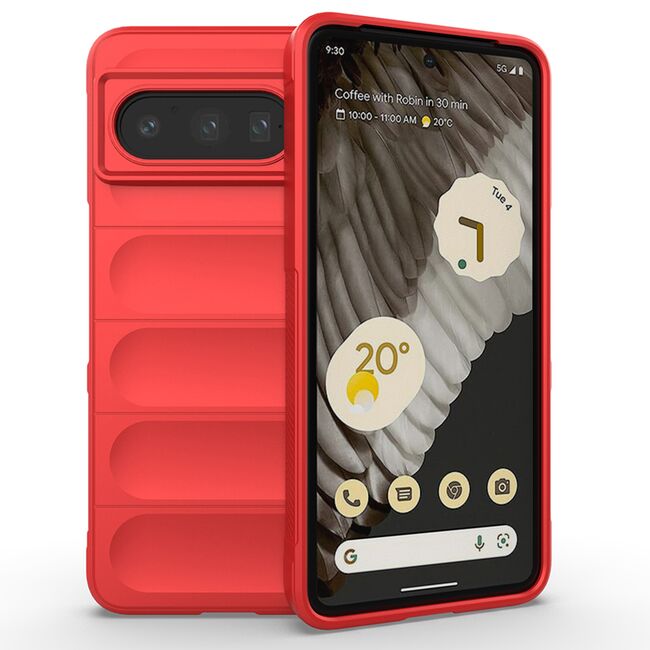 Husa pentru  Google Pixel 8 Pro Liquid Silicone, Microfibre Lining, Non-Slip Airbag Design, rosu