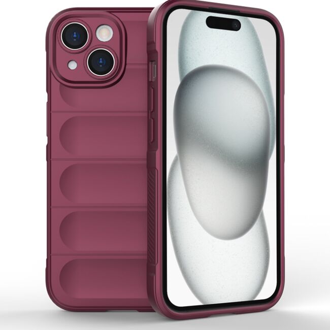 Husa iPhone 15 Techsuit Magic Shield, bordo