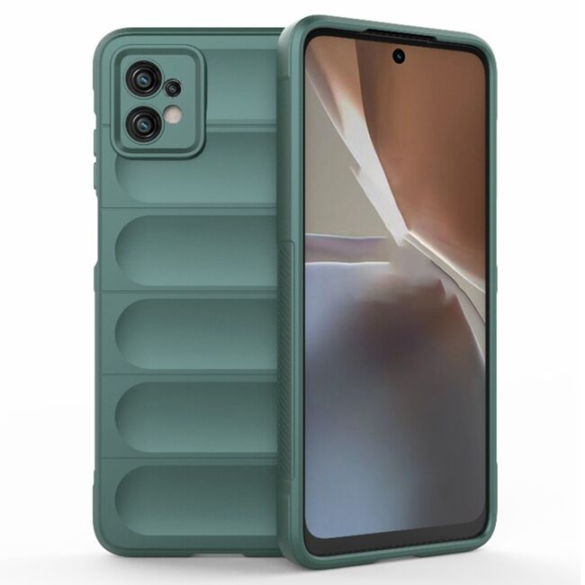Husa pentru  Motorola Moto G32 Liquid Silicone, Microfibre Lining, Non-Slip Airbag Design, verde