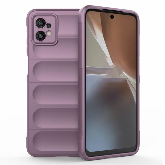 Husa pentru  Motorola Moto G32 Liquid Silicone, Microfibre Lining, Non-Slip Airbag Design, mov