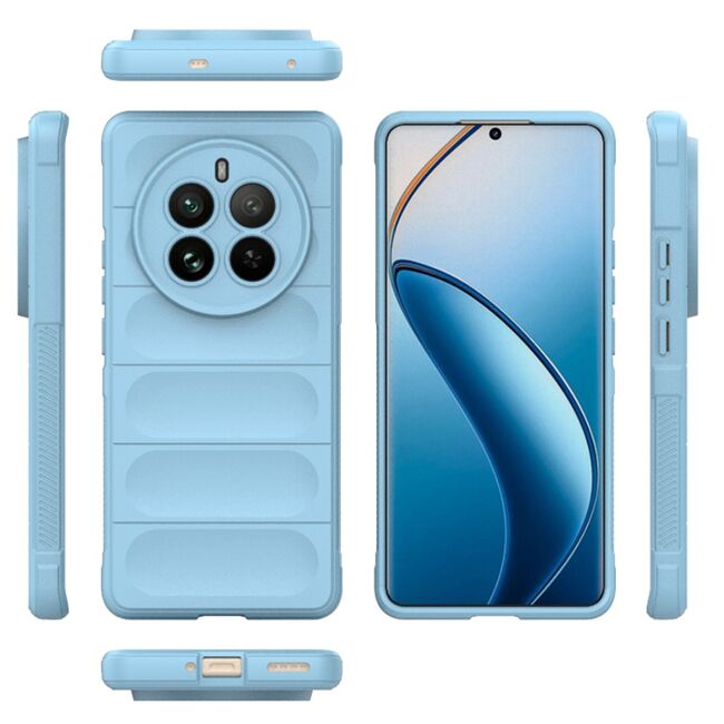 Husa pentru  Realme 12 Pro, Realme 12 Pro+ Liquid Silicone, Microfibre Lining, Non-Slip Airbag Design, albastru