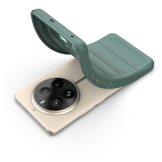 Husa pentru  Realme 12 Pro, Realme 12 Pro+ Liquid Silicone, Microfibre Lining, Non-Slip Airbag Design, verde