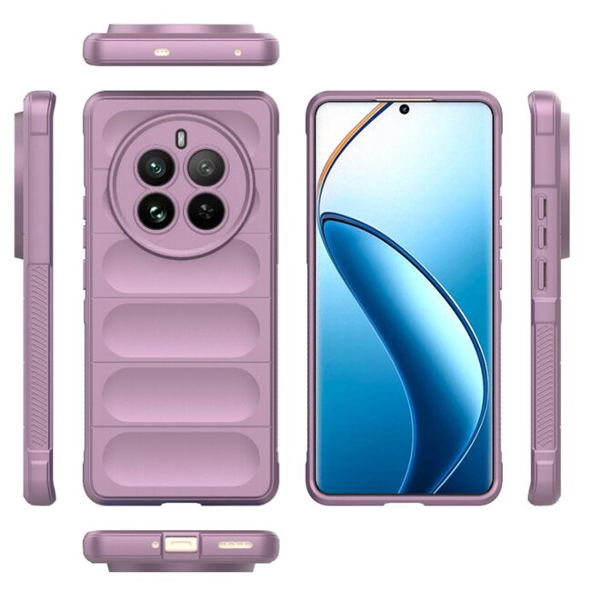 Husa pentru  Realme 12 Pro, Realme 12 Pro+ Liquid Silicone, Microfibre Lining, Non-Slip Airbag Design, mov