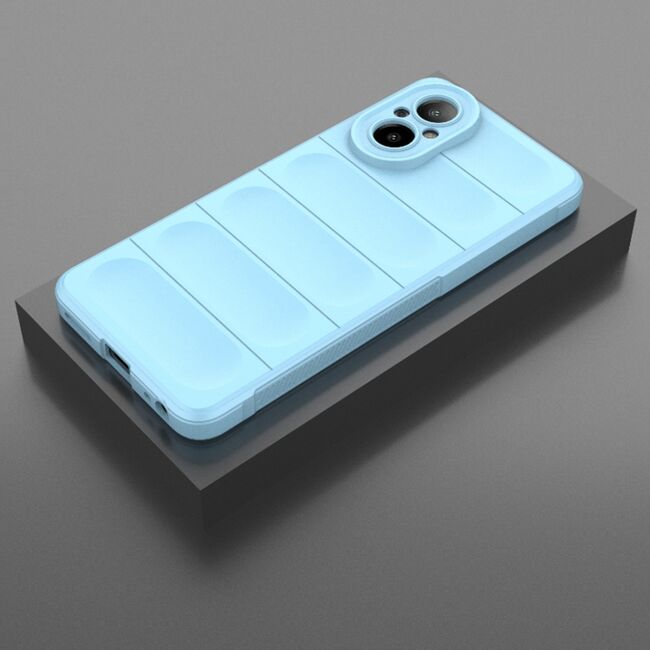 Husa pentru  Realme C67 4G Liquid Silicone, Microfibre Lining, Non-Slip Airbag Design, albastru