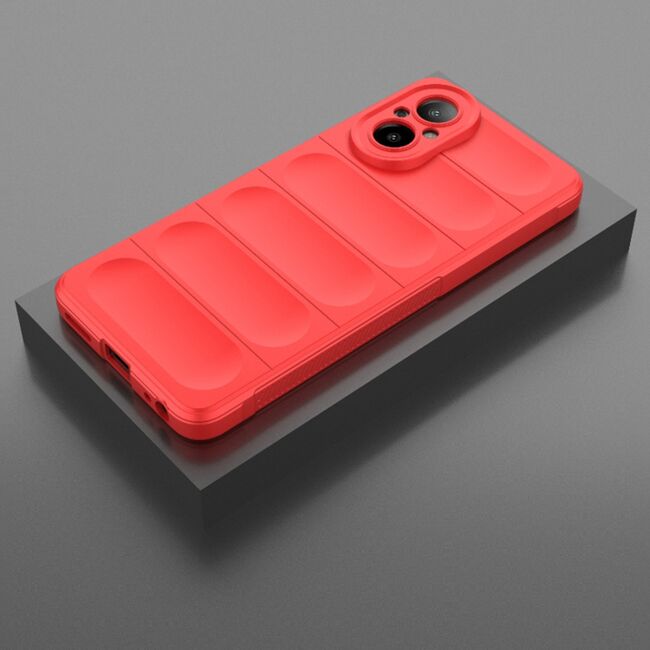 Husa pentru  Realme C67 4G Liquid Silicone, Microfibre Lining, Non-Slip Airbag Design, rosu