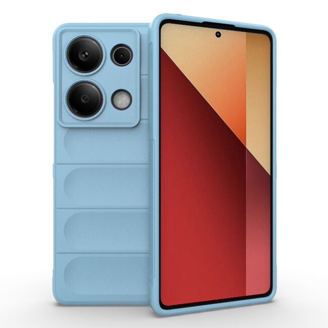 Husa pentru  Xiaomi Redmi Note 13 Pro 4G Liquid Silicone, Microfibre Lining, Non-Slip Airbag Design, blue