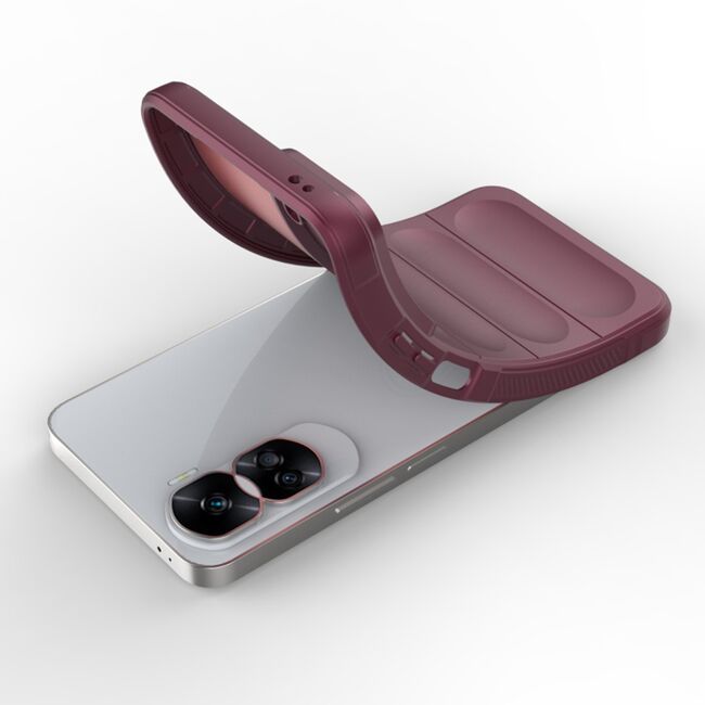 Husa pentru  Honor 90 lite Liquid Silicone, Microfibre Lining, Non-Slip Airbag Design, rosu