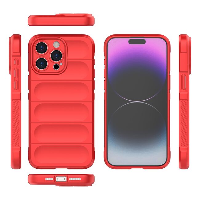 Husa pentru  iPhone 15 Pro Max Liquid Silicone, Microfibre Lining, Non-Slip Airbag Design, negru