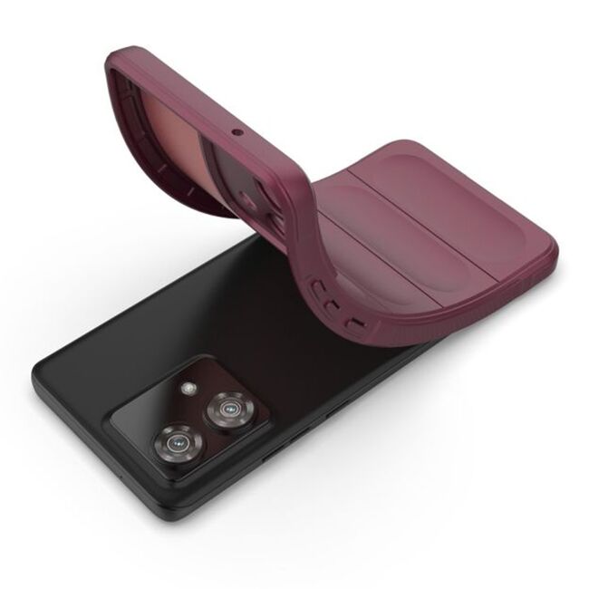 Husa pentru  Motorola Edge 40 NEO Liquid Silicone, Microfibre Lining, Non-Slip Airbag Design, bordeaux