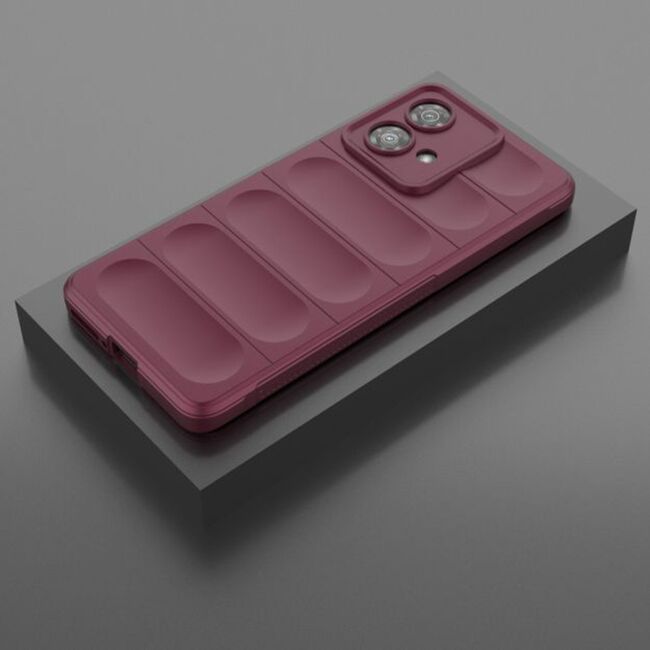 Husa pentru  Motorola Edge 40 NEO Liquid Silicone, Microfibre Lining, Non-Slip Airbag Design, bordeaux