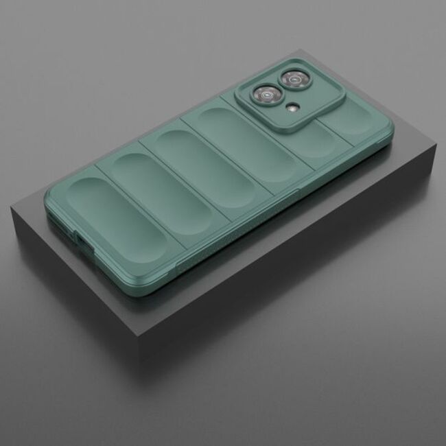 Husa pentru  Motorola Edge 40 NEO Liquid Silicone, Microfibre Lining, Non-Slip Airbag Design, verde