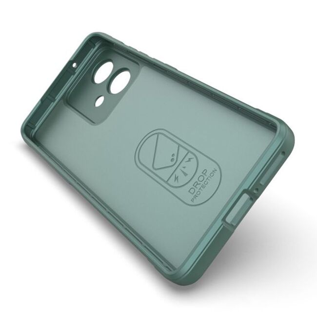 Husa pentru  Motorola Edge 40 NEO Liquid Silicone, Microfibre Lining, Non-Slip Airbag Design, verde
