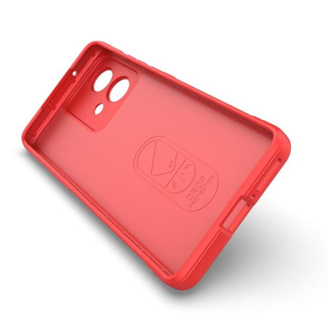 Husa pentru  Motorola Edge 40 NEO Liquid Silicone, Microfibre Lining, Non-Slip Airbag Design, rosu