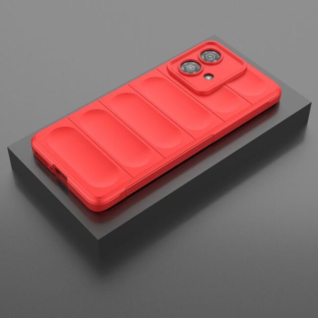 Husa pentru  Motorola Edge 40 NEO Liquid Silicone, Microfibre Lining, Non-Slip Airbag Design, rosu