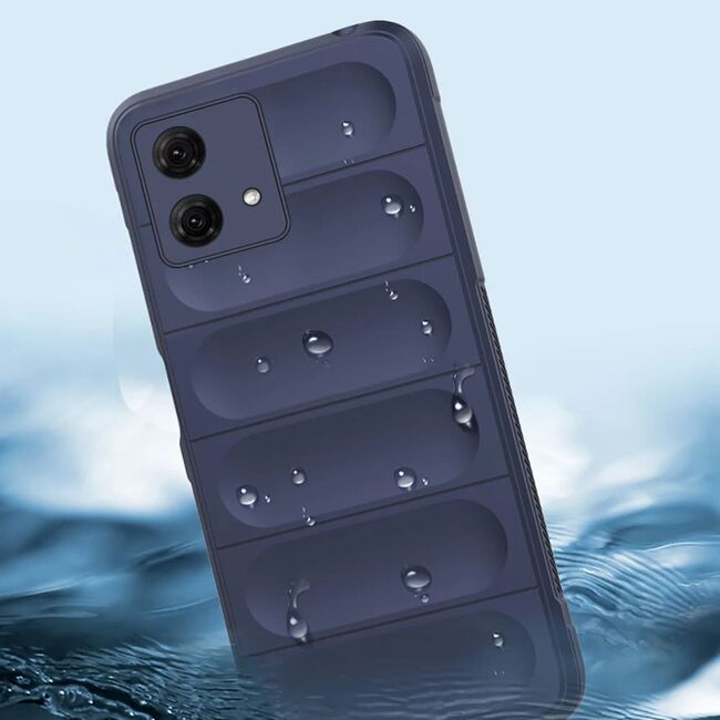 Husa pentru  Motorola Moto G84 Liquid Silicone, Microfibre Lining, Non-Slip Airbag Design, negru