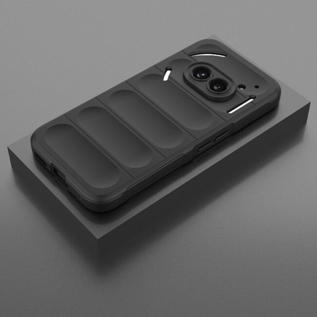Husa pentru  Nothing Phone (2a), (2a) Plus Liquid Silicone, Microfibre Lining, Non-Slip Airbag Design, negru
