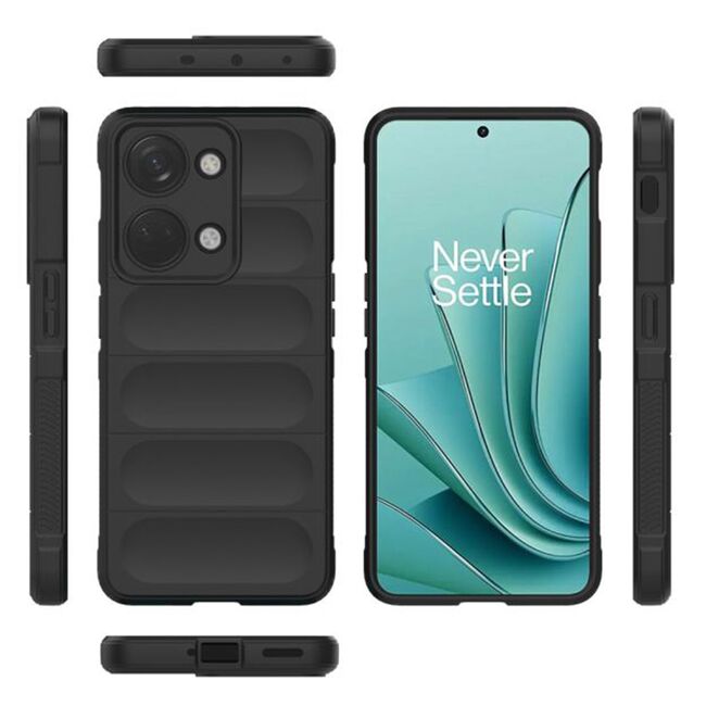 Husa pentru  OnePlus Nord 3 Liquid Silicone, Microfibre Lining, Non-Slip Airbag Design, negru