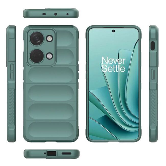 Husa pentru  OnePlus Nord 3 Liquid Silicone, Microfibre Lining, Non-Slip Airbag Design, verde