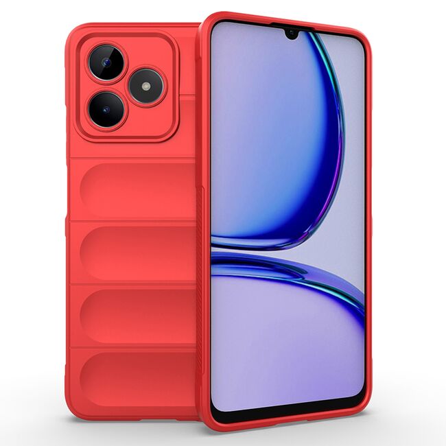 Husa pentru  Realme C53 Liquid Silicone, Microfibre Lining, Non-Slip Airbag Design, rosu