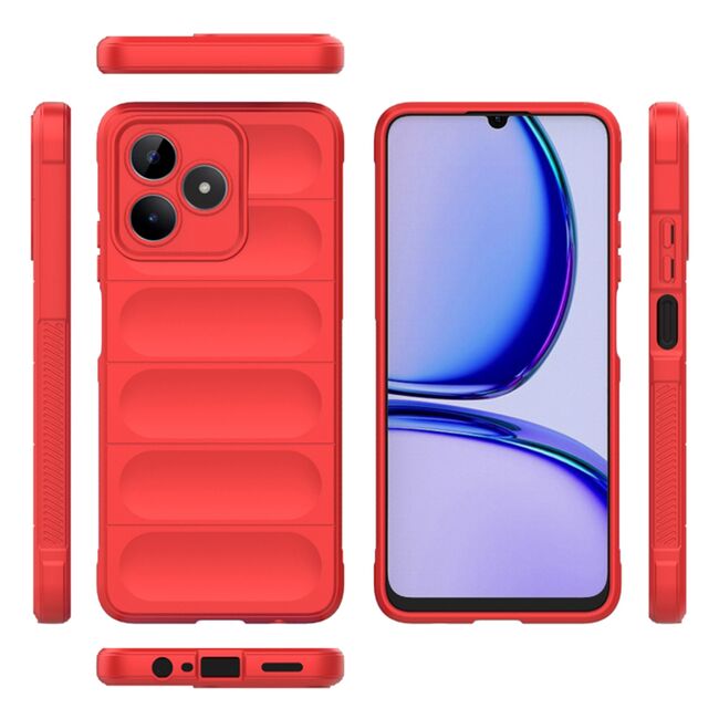 Husa pentru  Realme C53 Liquid Silicone, Microfibre Lining, Non-Slip Airbag Design, rosu