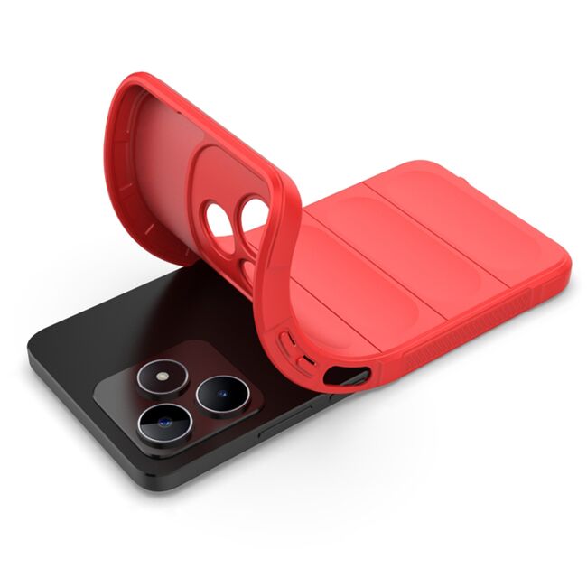 Husa pentru  Realme C53 Liquid Silicone, Microfibre Lining, Non-Slip Airbag Design, rosu
