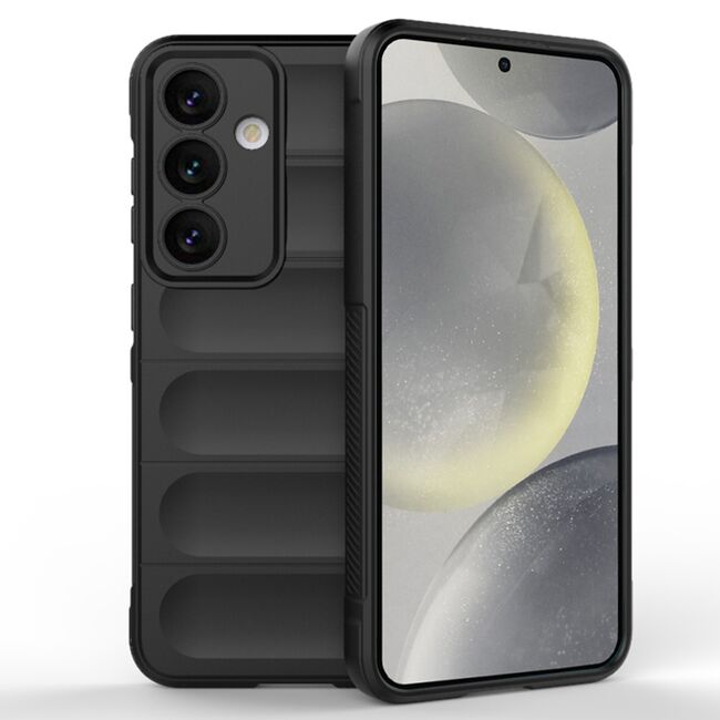 Husa pentru  Samsung Galaxy S24 Liquid Silicone, Microfibre Lining, Non-Slip Airbag Design, negru