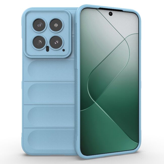 Husa pentru  Xiaomi 14 Liquid Silicone, Microfibre Lining, Non-Slip Airbag Design, blue