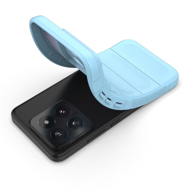 Husa pentru  Xiaomi 14 Liquid Silicone, Microfibre Lining, Non-Slip Airbag Design, verde