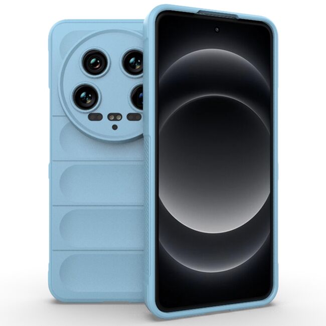 Husa pentru  Xiaomi 14 Ultra Liquid Silicone, Microfibre Lining, Non-Slip Airbag Design, albastru