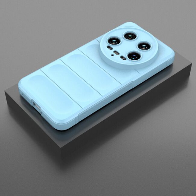 Husa pentru  Xiaomi 14 Ultra Liquid Silicone, Microfibre Lining, Non-Slip Airbag Design, albastru