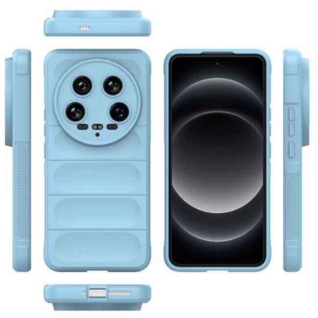Husa pentru  Xiaomi 14 Ultra Liquid Silicone, Microfibre Lining, Non-Slip Airbag Design, albastru