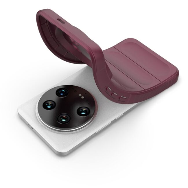 Husa pentru  Xiaomi 14 Ultra Liquid Silicone, Microfibre Lining, Non-Slip Airbag Design, verde