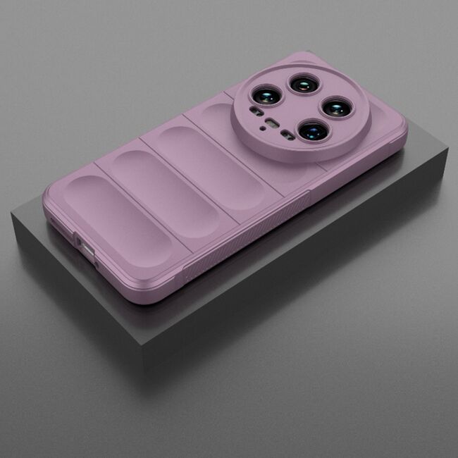 Husa pentru  Xiaomi 14 Ultra Liquid Silicone, Microfibre Lining, Non-Slip Airbag Design, mov